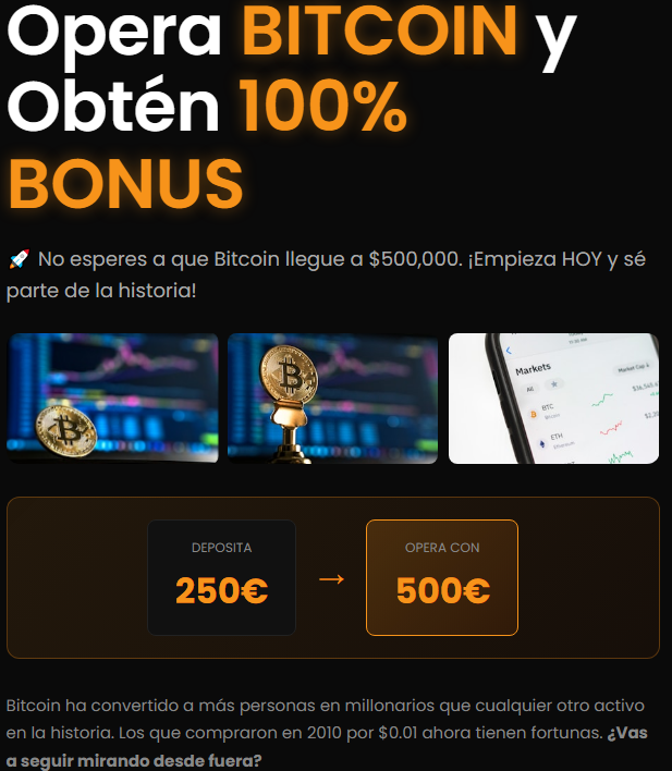Opera Bitcoin y Obtén 100% Bonus